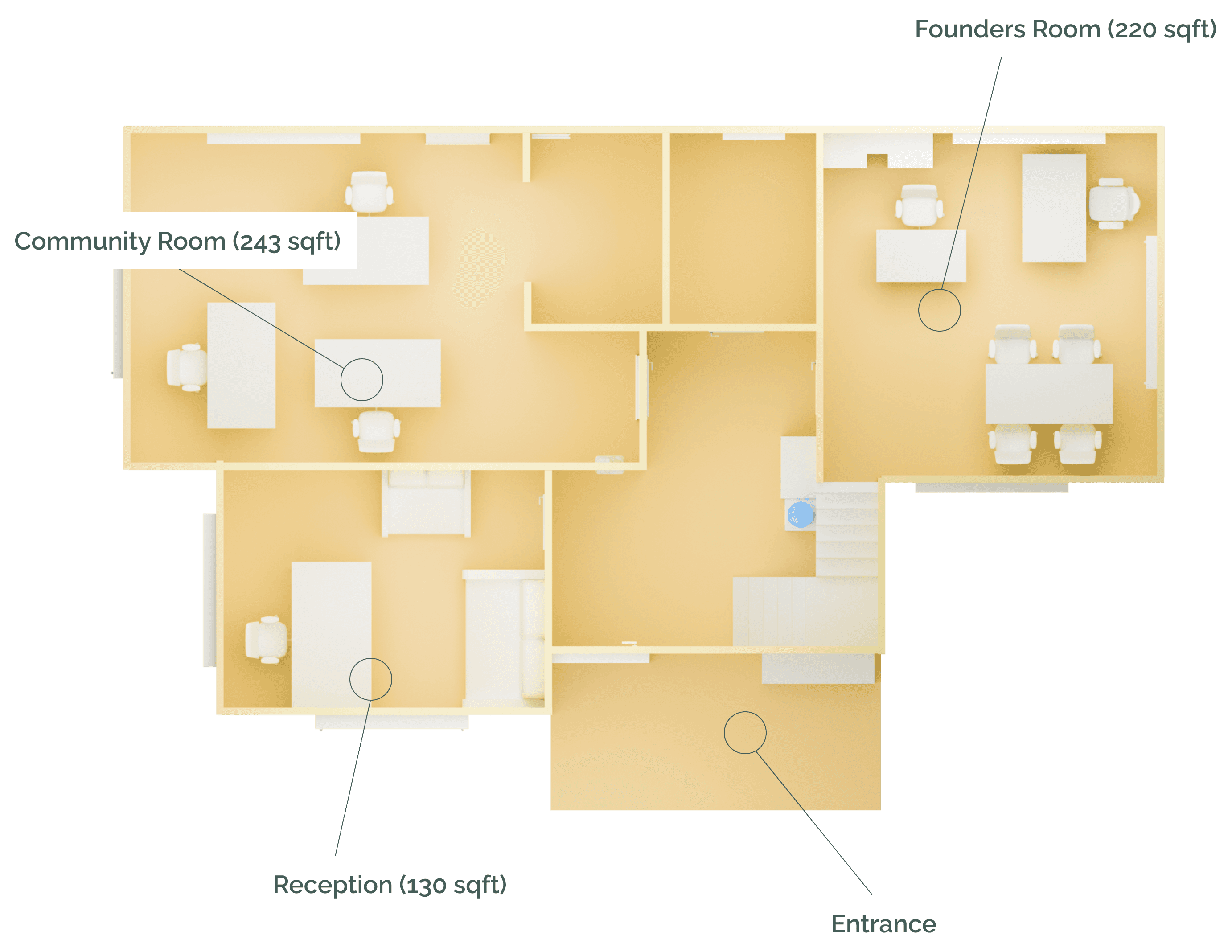 Ground floor top view